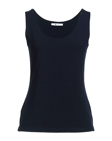 TEEH'S Vest Midnight blue 93% Viscose, 7% Elastane