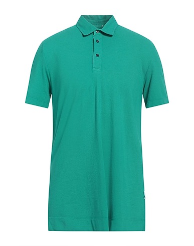 BALLANTYNE Polo shirt Emerald green 100% Cotton