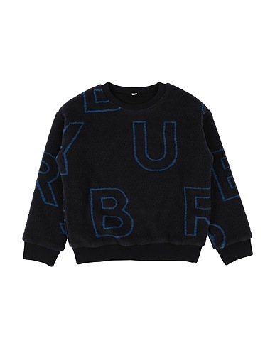 BURBERRY Felpa Blu notte 60% Poliestere, 40% Acrilico