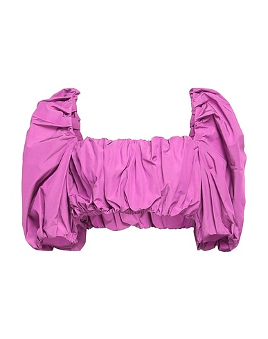 MSGM Off-the-shoulder top Purple 62% Viscose, 38% Cotton