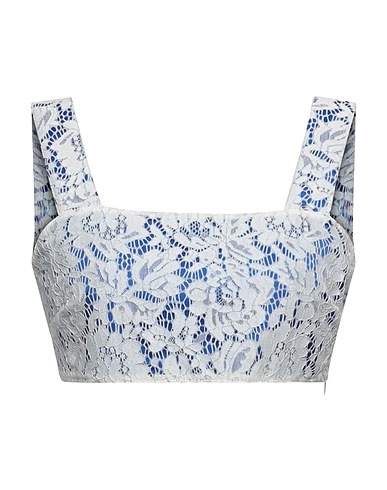 VICOLO Crop top Blu 87% Nylon, 8% Elastan, 5% Poliammide