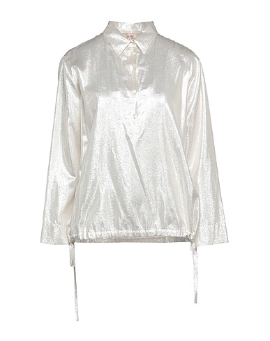 HER SHIRT HER DRESS Top Light grey 53% Silk, 47% Lurex®