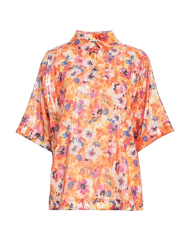 MSGM Floral shirts & blouses Orange 100% Polyester