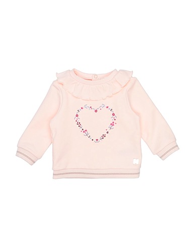 CARRÉMENT BEAU Sweatshirt Light pink 95% Cotton, 5% Elastane, Metallic fiber