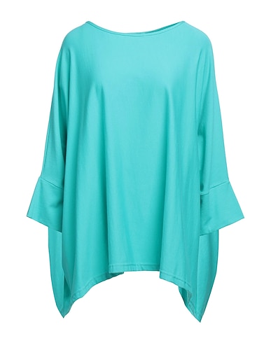 #HASHTAGMART Sweatshirt Turquoise 95% Cotton, 5% Elastane