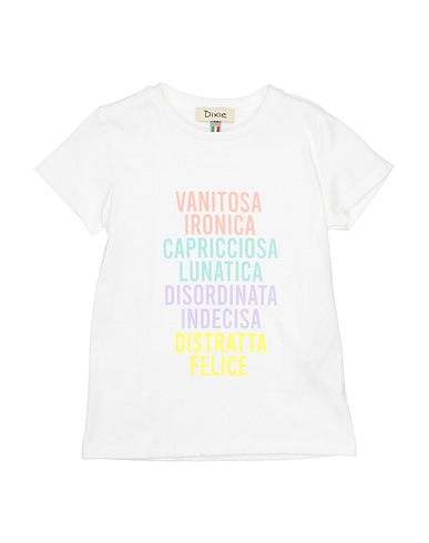 DIXIE T-shirt Bianco 100% Cotone