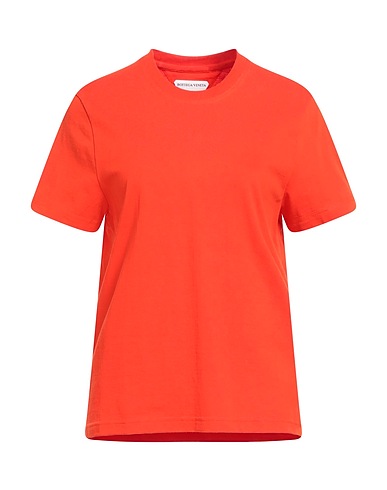 BOTTEGA VENETA Basic T-Shirt Red 100% Cotton, Polyester