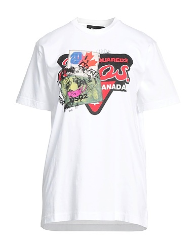 DSQUARED2 T-shirt Bianco 100% Cotone, Poliestere