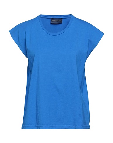 DÉPENDANCE T-shirt Bright blue 100% Cotton