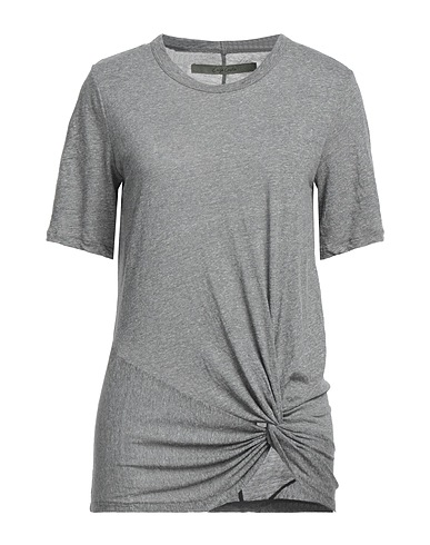 ENZA COSTA T-shirt Grigio 50% Altre Fibre, 38% Cotone, 12% Rayon