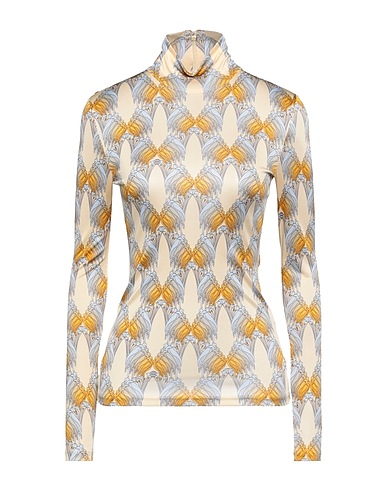 TORY BURCH T-shirt Beige 77% Viscose, 23% Silk