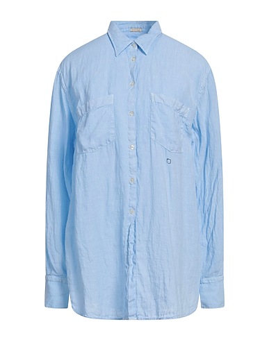 MASSIMO ALBA Camicia in lino Celeste 100% Lino