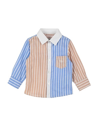 LE BEBÉ Patterned shirt Azure 76% Cotton, 24% Linen