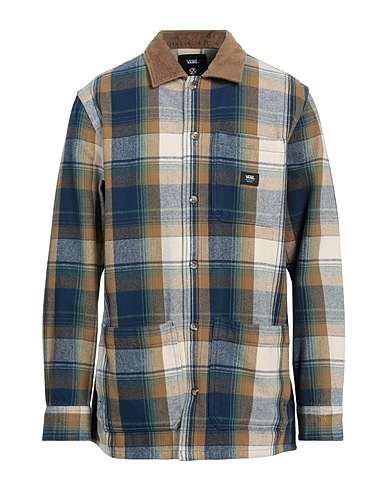VANS Checked shirt Camel 100% Cotton