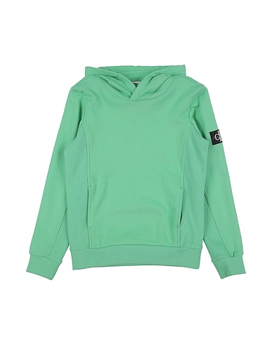 CALVIN KLEIN JEANS Sweatshirt Light green 100% Cotton, Elastane
