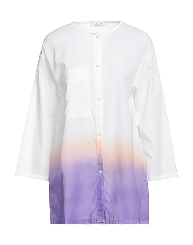 THIPO THINK POSITIVE Patterned shirts & blouses White 100% Cotton