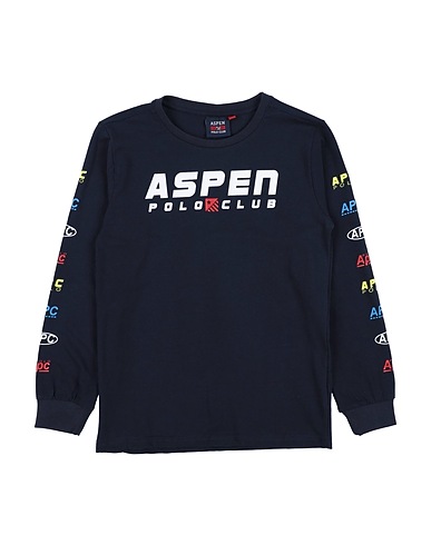 ASPEN POLO CLUB T-shirt Midnight blue 95% Cotton, 5% Elastane