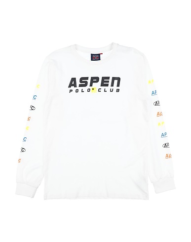 ASPEN POLO CLUB T-shirt White 95% Cotton, 5% Elastane