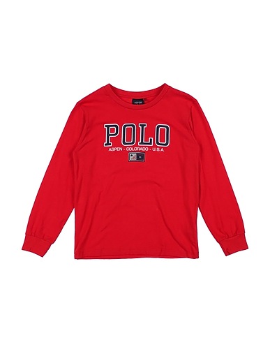ASPEN POLO CLUB T-shirt Red 95% Cotton, 5% Elastane