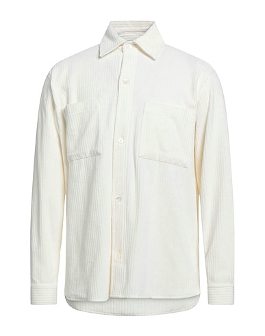 MAJESTIC FILATURES Solid colour shirt Ivory 100% Cotton
