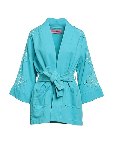 PINK MEMORIES Sweatshirt Turquoise 85% Cotton, 15% Nylon