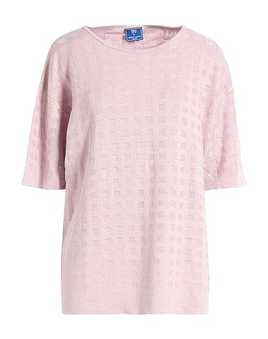 FEDELI Oversize-T-Shirt Lilac 74% Linen, 26% Silk