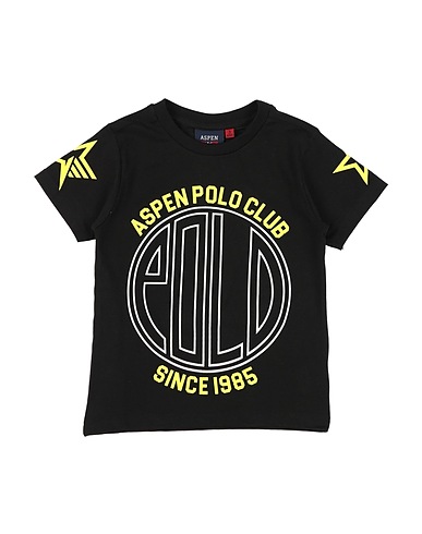 ASPEN POLO CLUB T-shirt Nero 95% Cotone, 5% Elastan