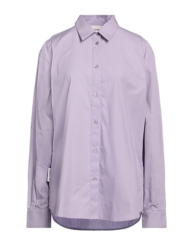 DES_PHEMMES Solid colour shirts & blouses Lilac 100% Cotton
