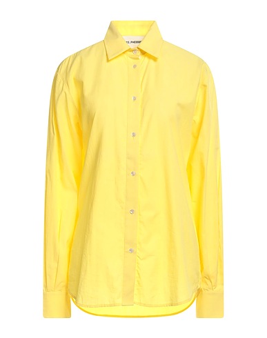 DES_PHEMMES Solid colour shirts & blouses Yellow 100% Cotton