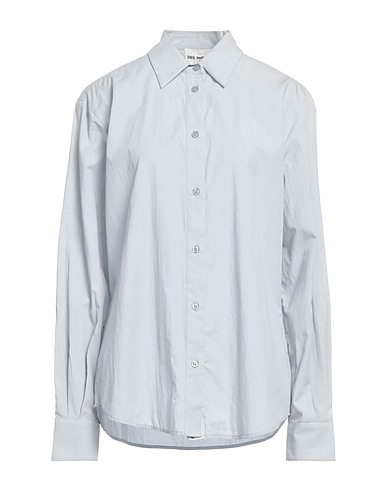 DES_PHEMMES Solid colour shirts & blouses Light blue 100% Cotton