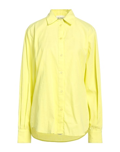 DES_PHEMMES Solid color shirts & blouses Lime green 100% Cotton