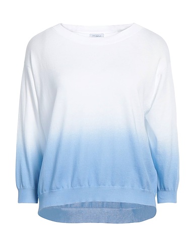 MALO Pullover Azurblau 100% Baumwolle