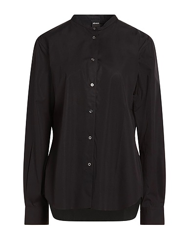 ASPESI Solid colour shirts & blouses Black 100% Cotton