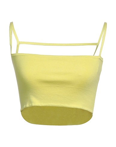 AGNONA Top Lime green 50% Cotton, 50% Silk