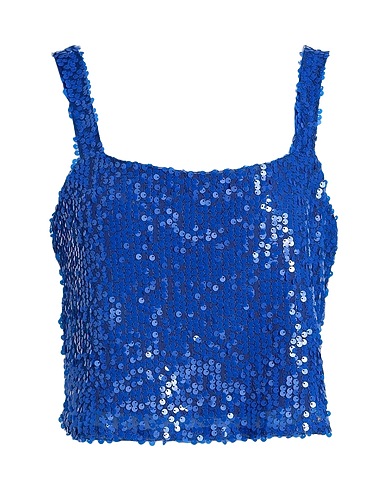 TOPSHOP イブニング トップス ブライトブルー ポリエステル 95% / ポリウレタン 5%