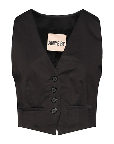 ANIYE BY Waistcoat Black 97% Cotton, 3% Elastane