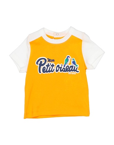 PETIT BATEAU T-shirt Giallo ocra 100% Cotone