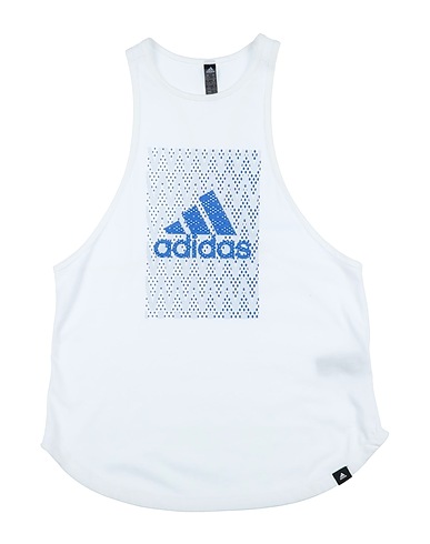 ADIDAS Top Blue 65% Polyester, 35% Cotton
