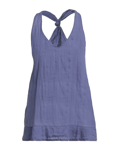 ALPHA STUDIO Top Purple 100% Ramie