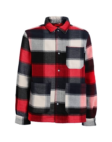 ONLY & SONS Chemise à carreaux Rouge 84% Polyester, 16% Viscose