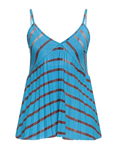 KAOS Top Azzurro 25% Cotone, 25% Poliammide, 25% Poliammide metallizzato, 20% Poliestere, 5% Elastan