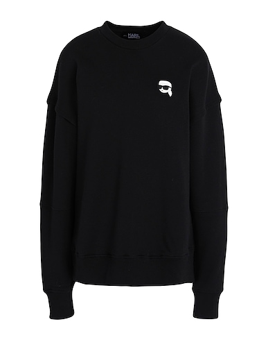 KARL LAGERFELD Felpa IKONIK 2.0 RELAXED FIT SWEAT
 Nero 90% Cotone organico, 10% Poliestere riciclato