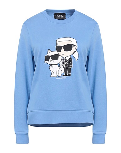 KARL LAGERFELD Sweatshirt IKONIK 2.0 SWEATSHIRT
 Light blue 90% Organic cotton, 10% Recycled polyester