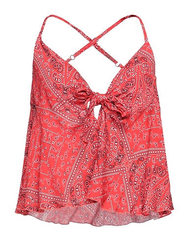 KONTATTO TOPWEAR Brick red 100% Viscose