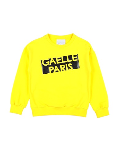 GAëLLE Paris Sweatshirt Yellow 95% Cotton, 5% Elastane