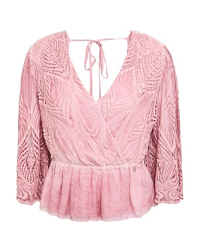 GUESS Top Pink 76% Viscose, 24% Silk