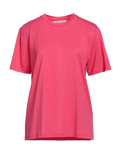 SAMSØE Φ SAMSØE Basic T-Shirt Fuchsia 67% Tencel™ Lyocell, 33% Organic cotton