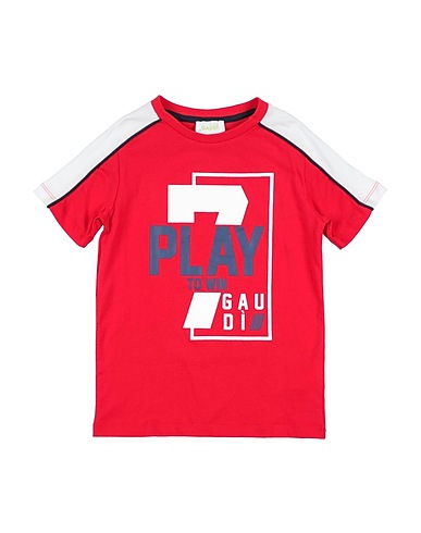 GAUDÌ T-shirt Rosso 100% Cotone