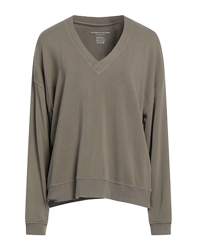 MAJESTIC FILATURES Sweatshirt Military green 96% Viscose, 4% Elastane