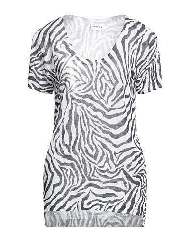 P.A.R.O.S.H. T-shirt Black 90% Linen, 10% Polyamide